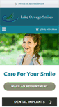 Mobile Screenshot of oswegosmiles.com