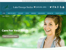 Tablet Screenshot of oswegosmiles.com